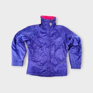 Vintage 80 womens ski jacket PRIMA festival sports D’HIVER Purple Medium